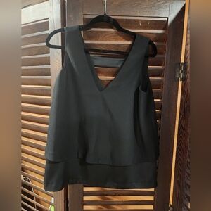 Banana Republic Black V-Neck Blouse